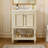 Bathroom Vanity With Ceramic Sink And Open&Closed Storage-2138988260