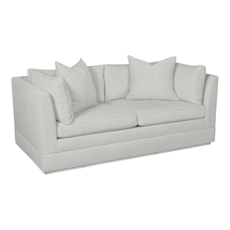 Thom Filicia Home 70.5'' Square Arm Loveseat, Dove Gray, Worthy Snow