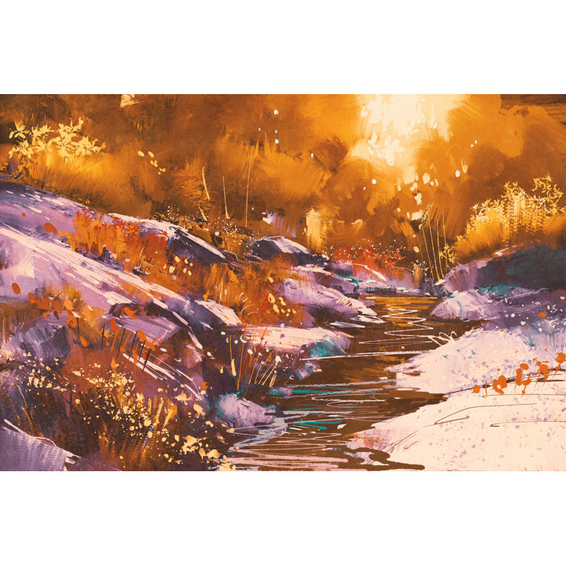 Autumn Forest - Wrapped Canvas Print, 30cm H x 46cm W x 3.8cm D