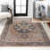 Sarok Ornate Medallion Machine-Washable Beige/Blue Rug