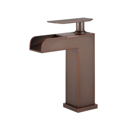 Single-Hole Bathroom Faucet with Drain Assembly