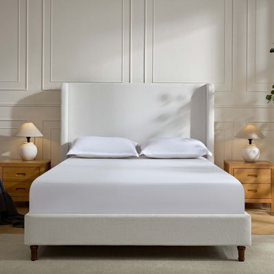 Mozter Upholstered Wingback Bed