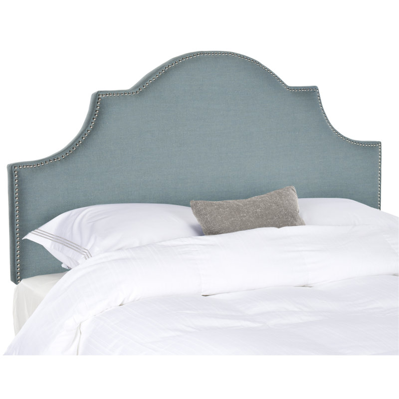 Caswell Upholstered Headboard, Arctic Gray, Twin, Polyester