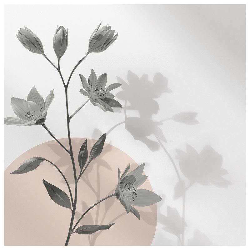 Rideaux à motifs floraux monochromes, voilages et rideaux à motif floral - 1 panneau, 50" x 92" - 1 Panel, Sheer
