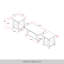 Ensemble de 3 tables basses et tables de bout avec tablettes ouvertes - gris clair-1696244132