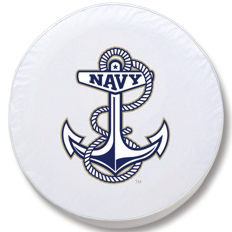 Housse de roue de cravate US Military, Blanc, D10, Bleu marine