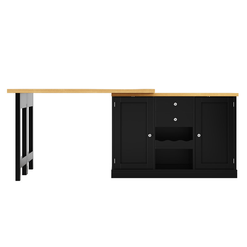 Kitchen Island, Black