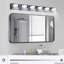 Luminaires de salle de bain à DEL avec miroir - noir 6, à intensité variable, rotatif, économie d'énergie, facile à assembler à 6 lumières murales de salle de bain à intensité variable, DEL, conception rotative, économie d'énergie, installation et montage simples-515571703-515571704-515571706