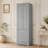 Coster Freestanding Tall Storage Bathroom Linen Cabinet With Metal Handles-668587123