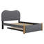 Lit plateforme tapissier avec lit gigogne-681939558