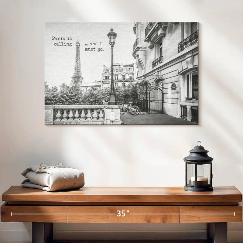 Rorry Paris Is Calling, 16" H x 24" W