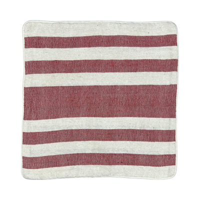 Carolus Striped Square Throw Cushion