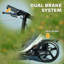 AIYAPLAY Kids Scooter for Ages 6-12 Foldable Kick Scooter 4 Levels Black