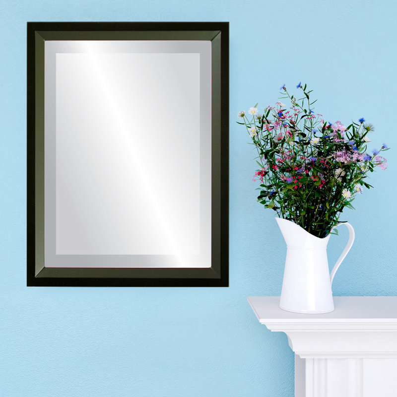 Meigs Rectangle Mirror, 26" x 20", Matte Black