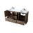 Soma 60'' Double Bathroom Vanity with Engineered Marble Top-931387140
