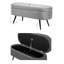 Banc en velours jaune moutarde Lawanda