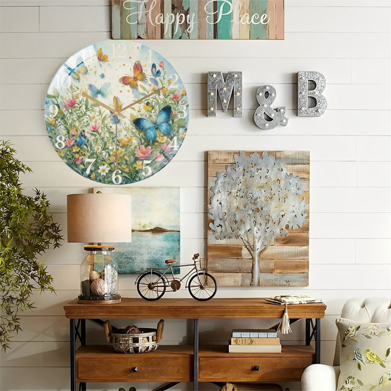 Horloge murale avec horloge murale 12 po