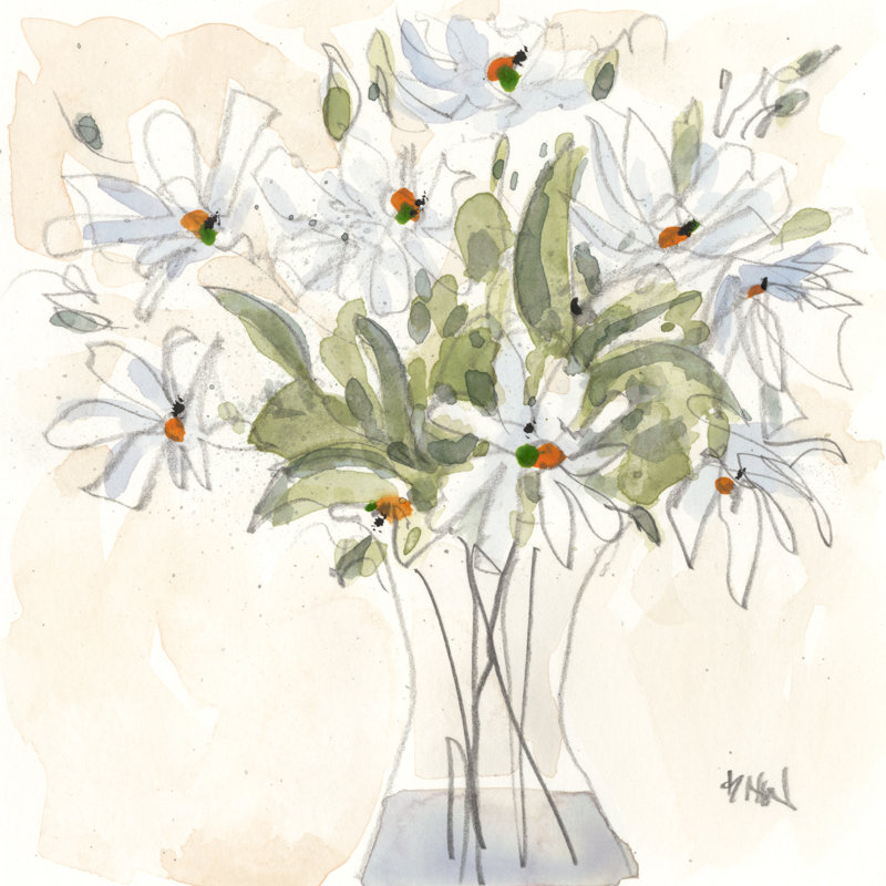 Marguerite juste parce que je, H 20 po x l 20 po