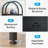 4-Tier Black Industrial Arched Open Bookshelf