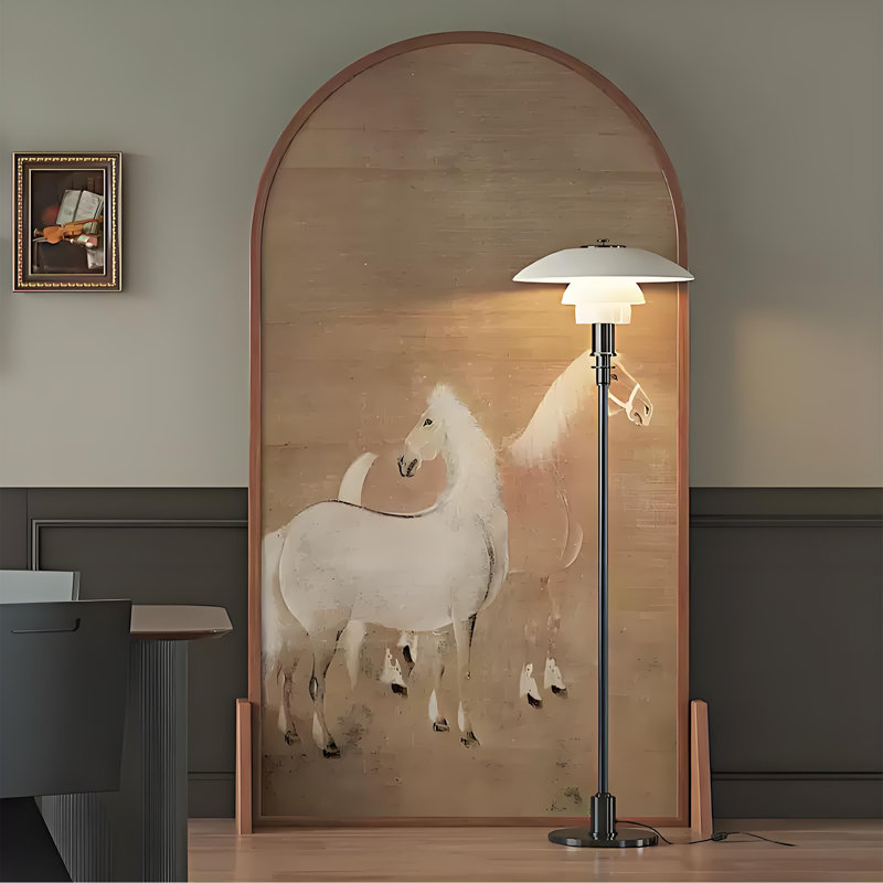 Paravent Elegant Horse, H 70,87 po x l 31,5 po x P 1,57 po