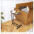 C-Shaped Side Table, C Table End Table for Sofa and Bedside, Couch Side Tables, Wood C-Shaped End Table with Metal Frame Slide for Bedroom Living Room ()-125570414