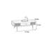 Table basse en bois rustique, pieds en cuivre, facile