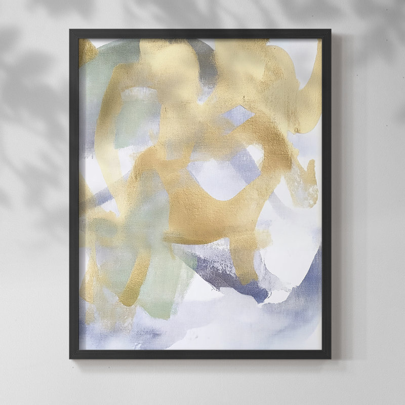 Série ABSTRACT DCCL XXXVII - reproduction encadrée de qualité supérieure - prête à être accrochée - aucun clou requis, Noir