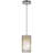 Rustic Lodge 1 - Light Brushed Nickel Single Pendant