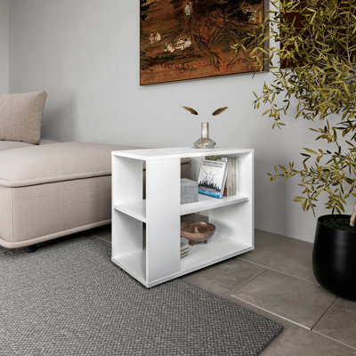 Table d'appoint Rio Verde en mélamine avec rangement ouvert