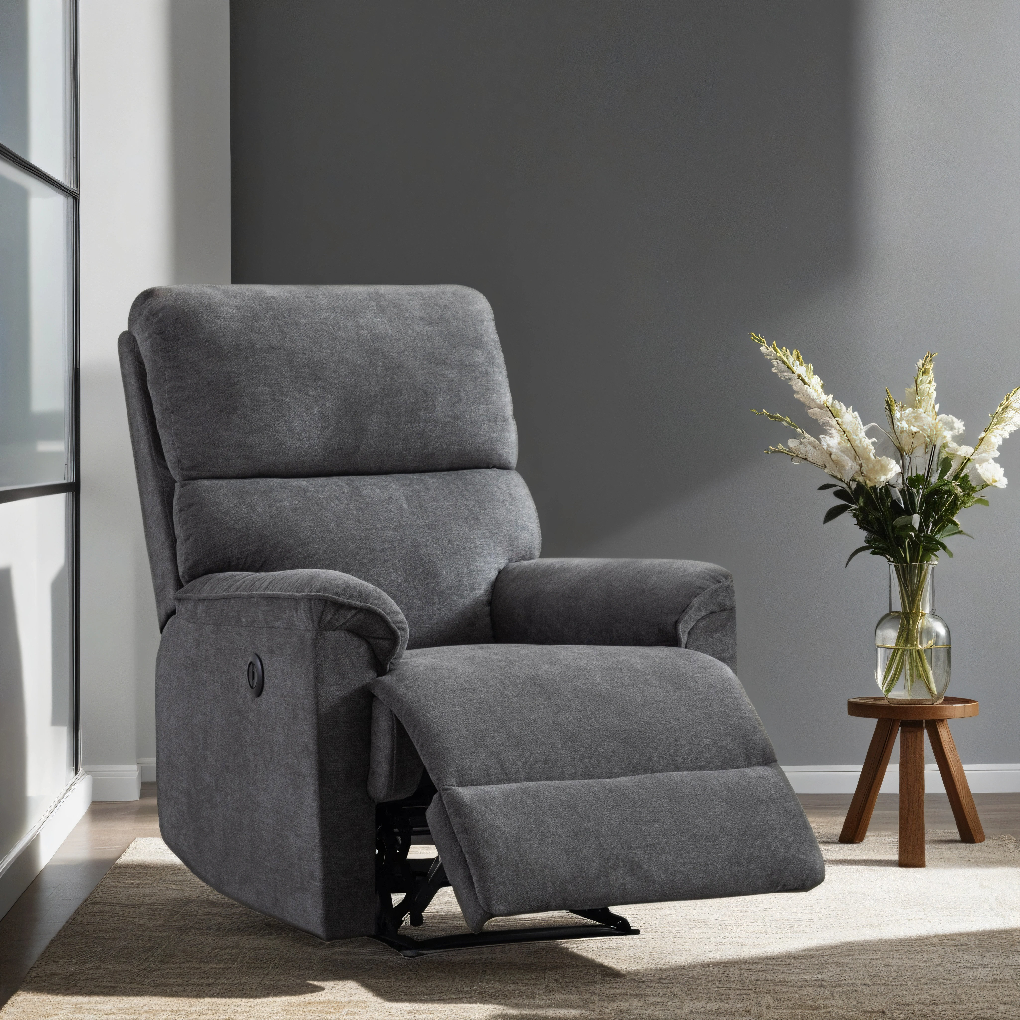 Latitude Run® 31 Wide Minimalist Style Compact Breathable Fabric High-End  Power Recliner Chair & Reviews