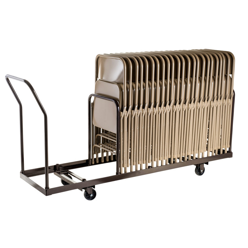 Chariot pliant NPS pour rangement vertical, H 38,5 po x l 19,25 po x P 81 po