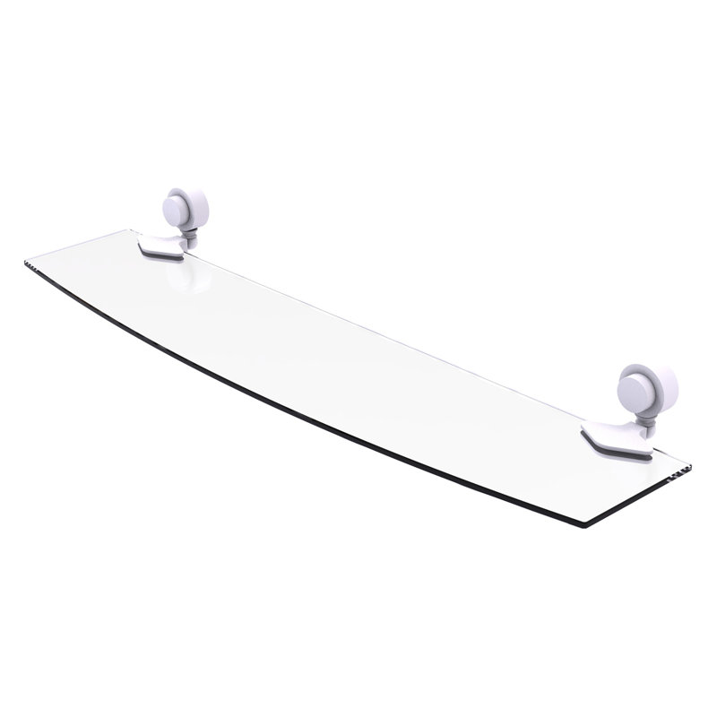 Venus Bracket Shelf, Matte White, 24" W x 5.5" L