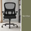 Chaise de bureau, chaise de bureau ergonomique en filet avec support lombaire, chaise de bureau d'ordinateur confortable avec roulettes à accoudoirs rabattables-1717231433-1717231434