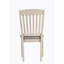 Ensemble de 2 chaises d'appoint en tissu brun clair et finition crème