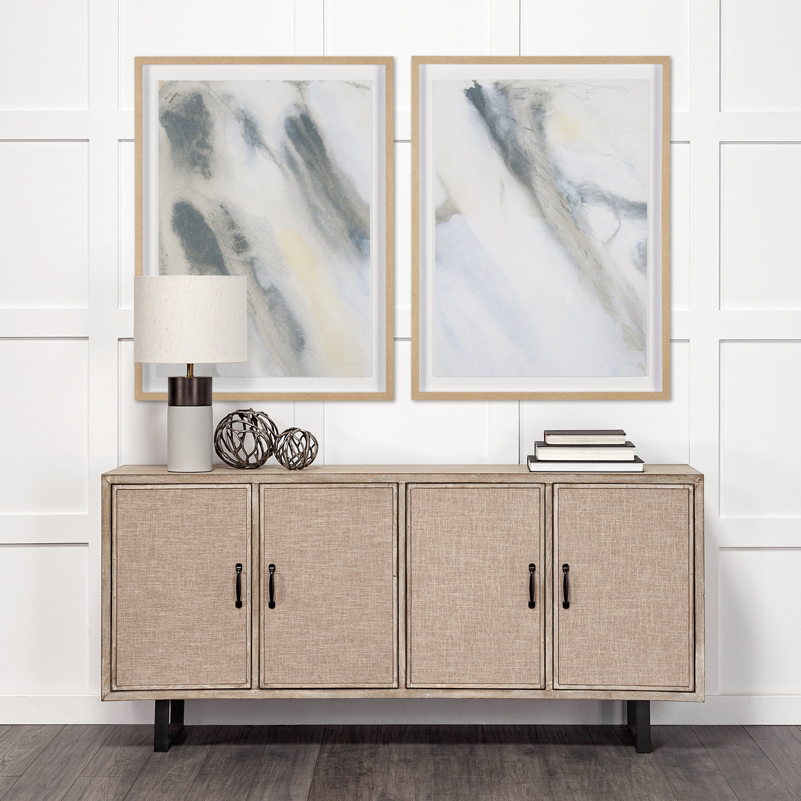 Retreating "Tide I" Print by Ira Havuka, Brown, Retreating Tide I, 41.5" H x 31.5" W 