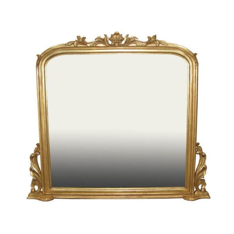 Wood Flat Wall Mirror