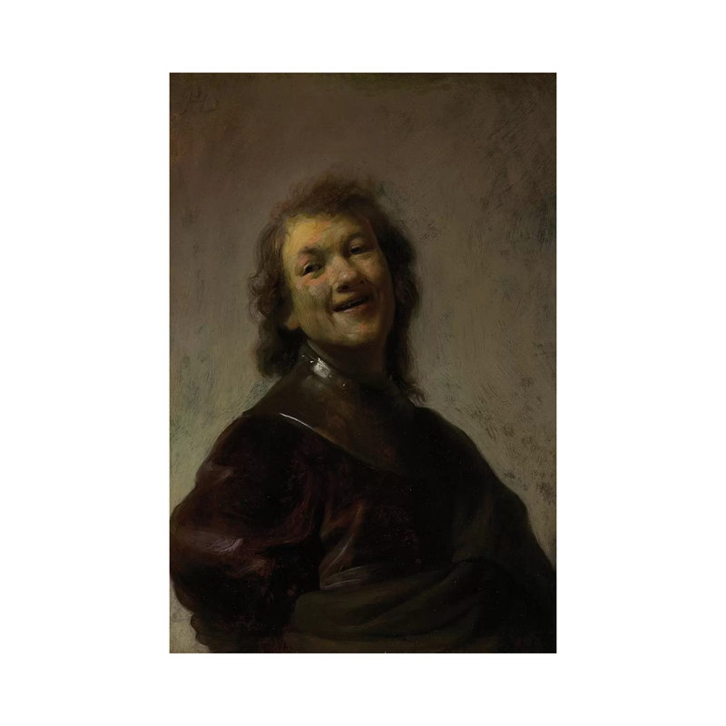 Rembrandt Laughing, C. 1628 by Rembrandt Van Rijn - Painting on Canvas, Wrapped Canvas, 45.72cm H x 30.48cm W x 1.91cm D