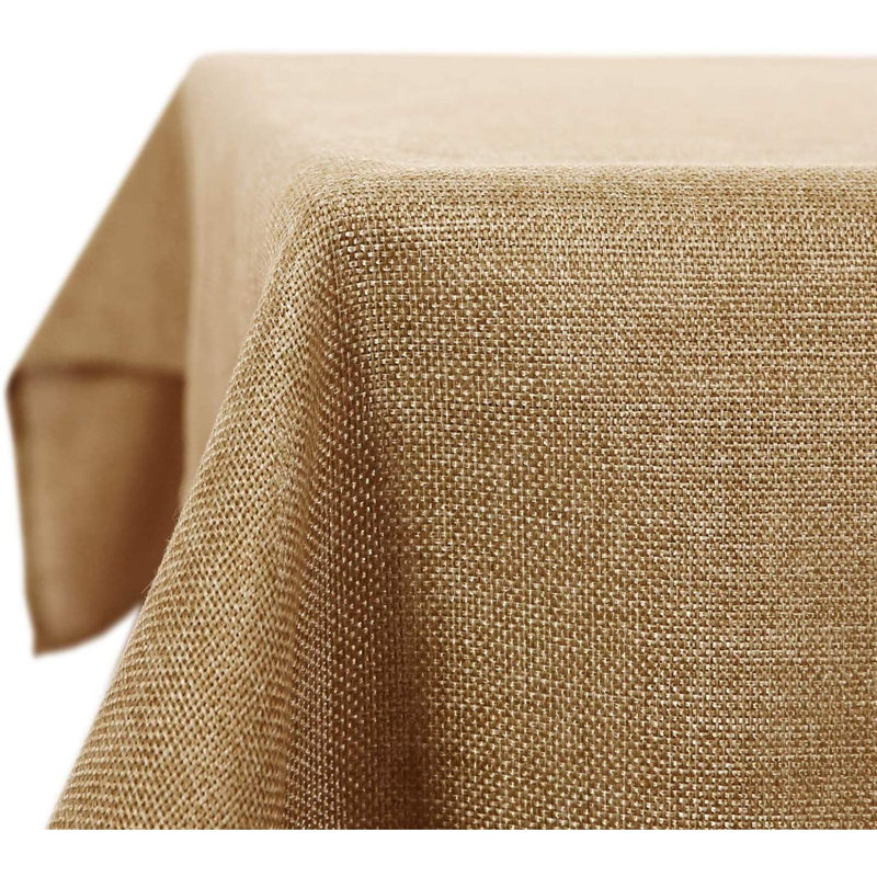 Alixs Rectangular Solid Colour Tablecloth, 137cm W x 200cm L, White