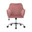 Chaise de travail ergonomique en velours Sekani-1704495226-1704495224