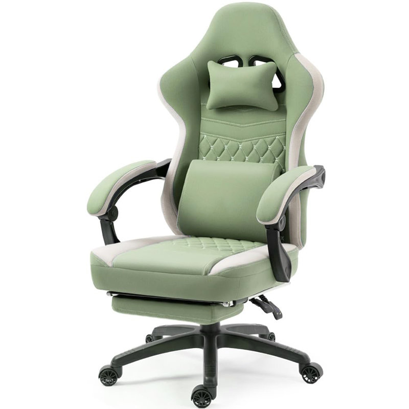 Fabric Computer Chair with Pocket Spring Cushion, Green