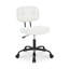 Chaise de bureau sans accoudoirs, petite chaise de bureau réglable en cuir de polyuréthane, chaise de travail ergonomique avec roulettes pivotantes à 360 °-2025993978