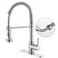 Robinet de cuisine rétractable à poignée simple avec accessoires-73259190