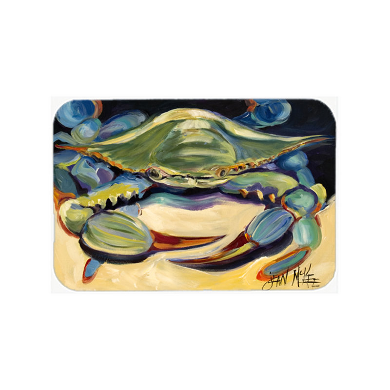 Planche à découper en verre Blue Crab