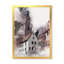 Rétro maison blanche rétro en Pologne - peinture sur toile-67228271-67228272