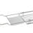 Expandable Chrome Bath Organizer Tray, Silver