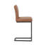 Upholstered Faux Leather Bar Stool