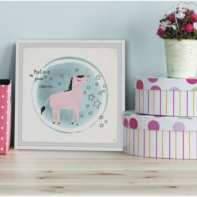 Cypert «Unicorn Crystal Ball», reproduction encadrée, H 12 po x l 12 po x P 1,5 po