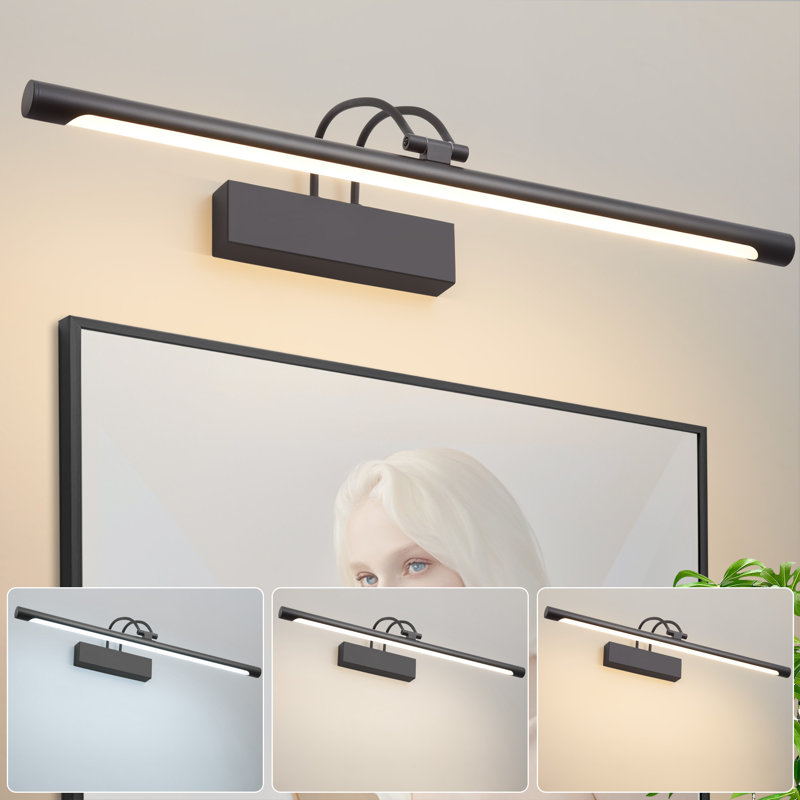 Iron LED Flush Mounted Sconce, Matte Black