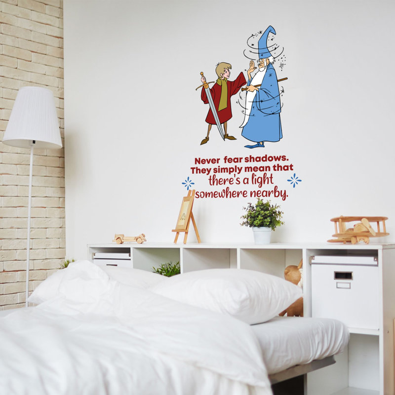 Adhésif décoratif épée dans la pierre, H 10 po x l 8 po