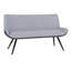 Banc de style contemporain brossé
